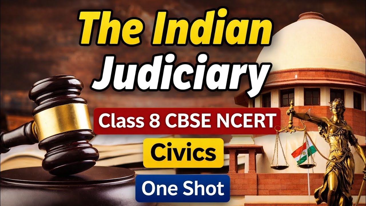 The Indian Judiciary -  Class 8 Civics SST CBSE NCERT One Shot