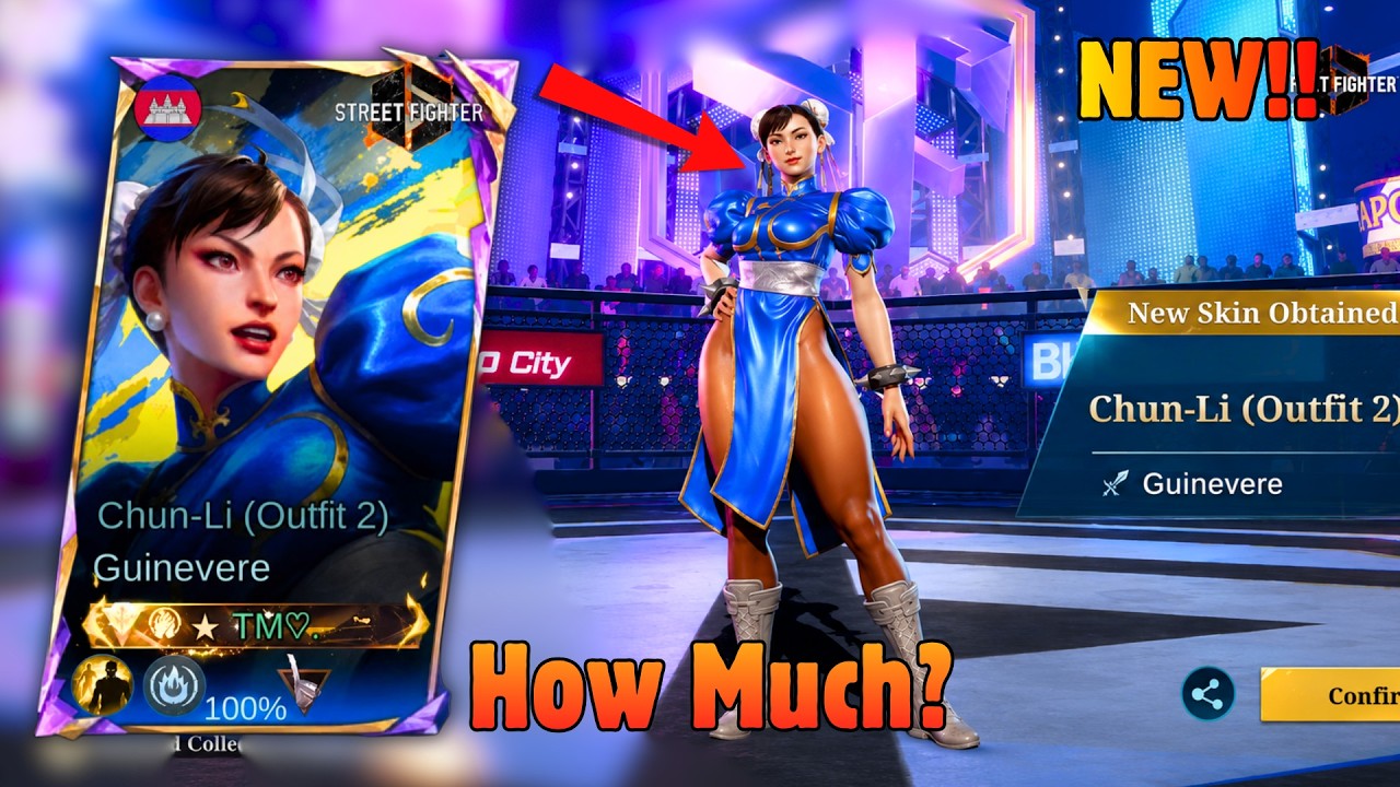 How Much Diamonds💎 Guinevere Street Fighters Skin? || Gameplay!!