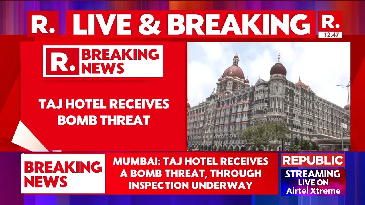 BREAKING LIVE: Mumbai Taj Hotel Receives A Bomb Threat, Through Inspection Underway