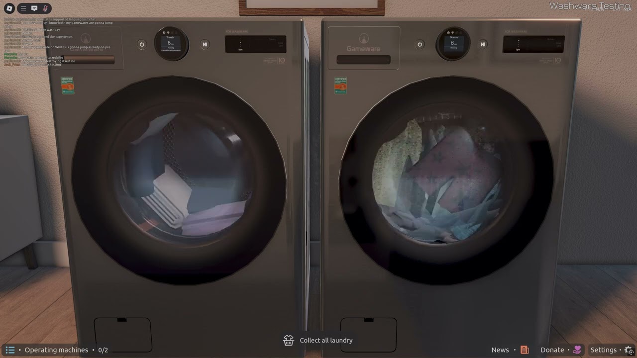 Roblox, Washware Testing #1