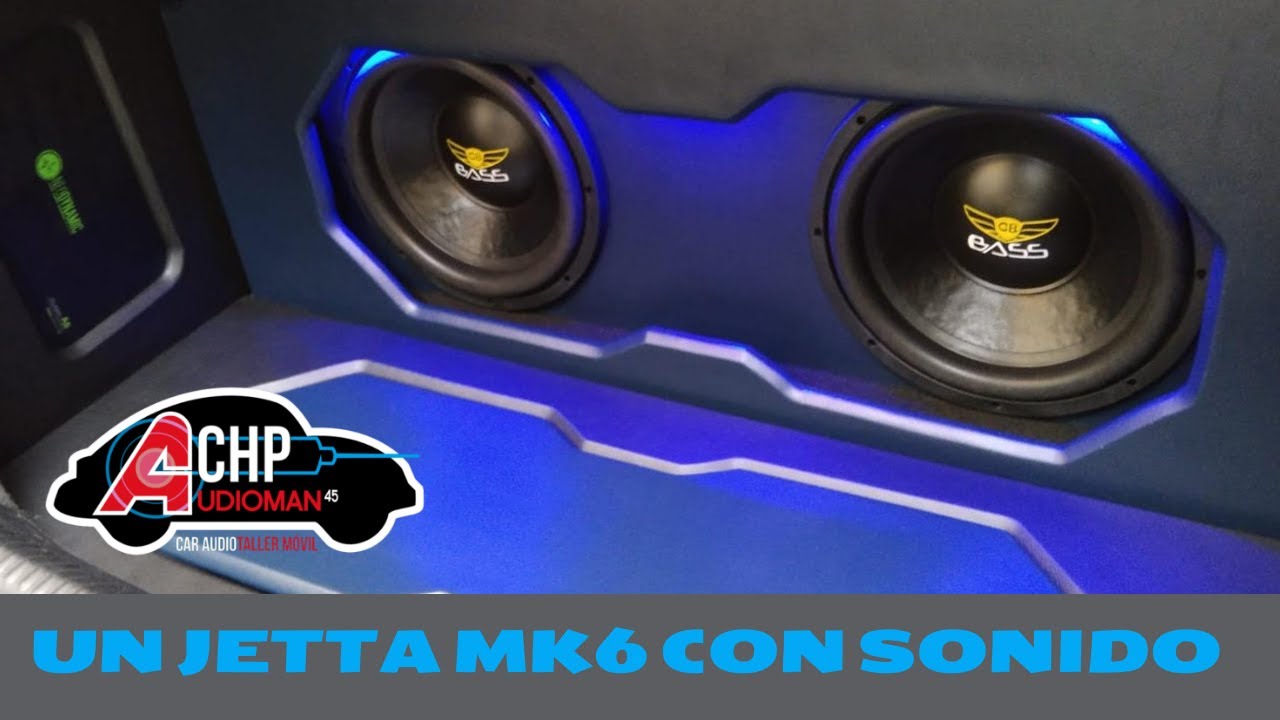 Te enseño cómo puede quedar la cajuela de un Jetta MK6 con sonido