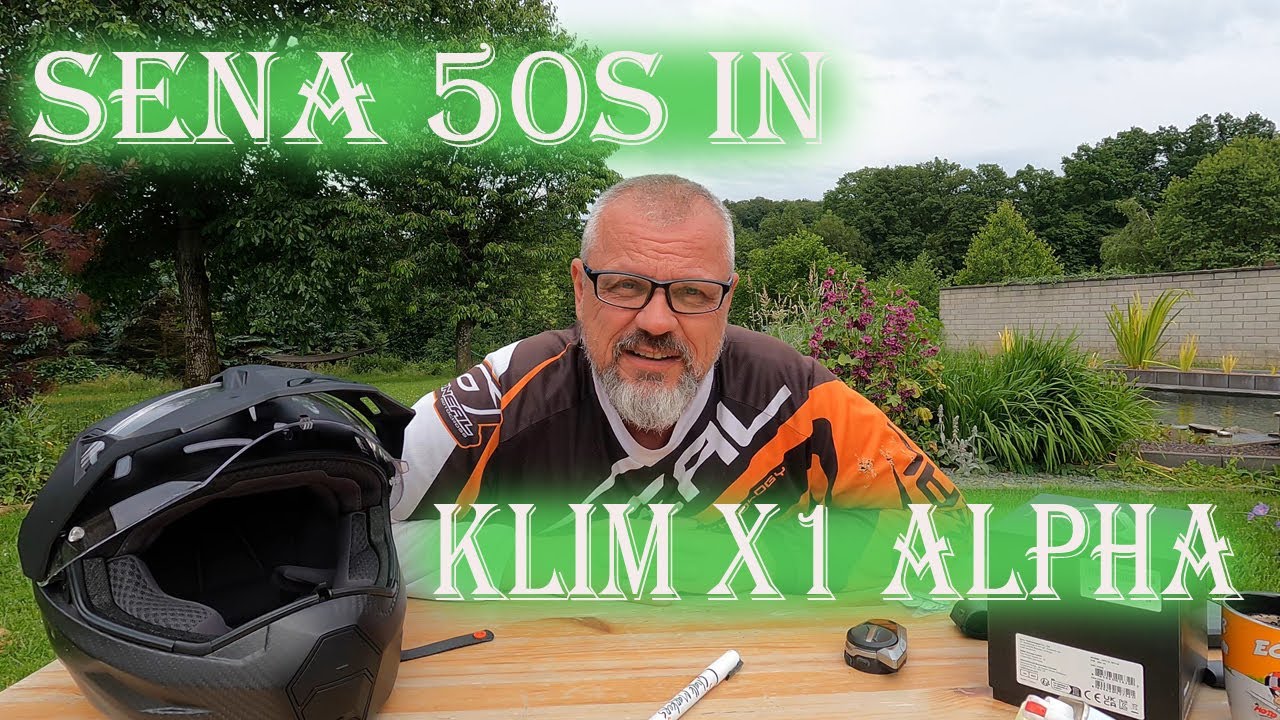 Sena 50S Einbau in Klim x1 Alpha Helm, Einbau in Echtzeit, 4 K Video,