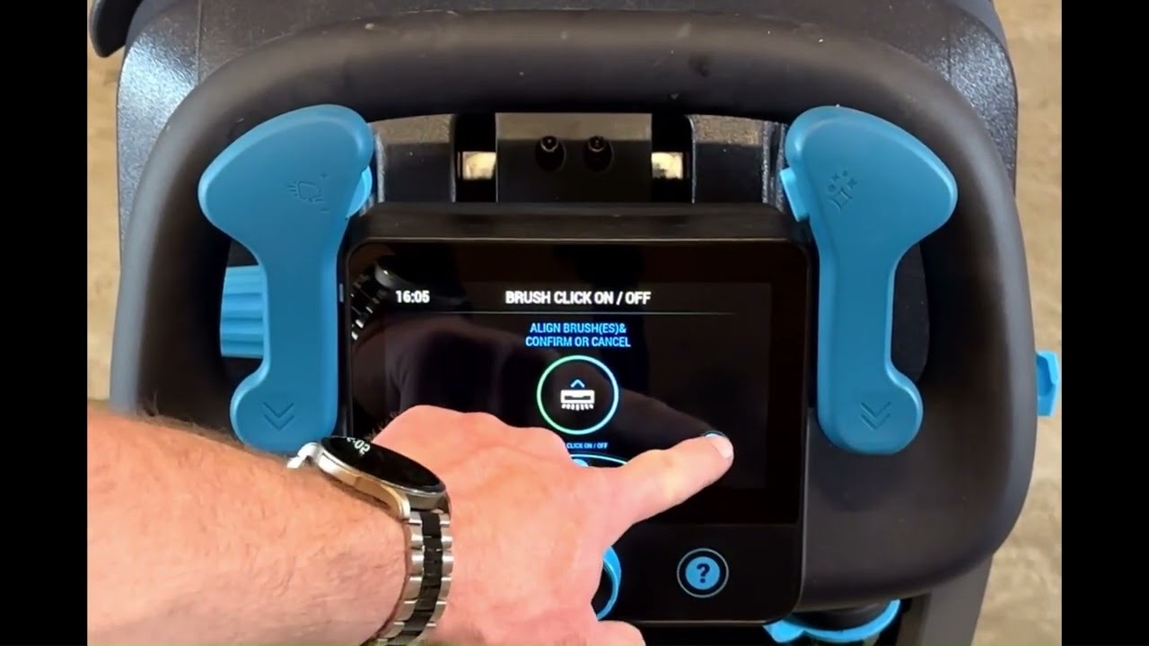Nilfisk (Advance) SC550 Training video- How to turn on, operate and maintain your new SC550 scrubber
