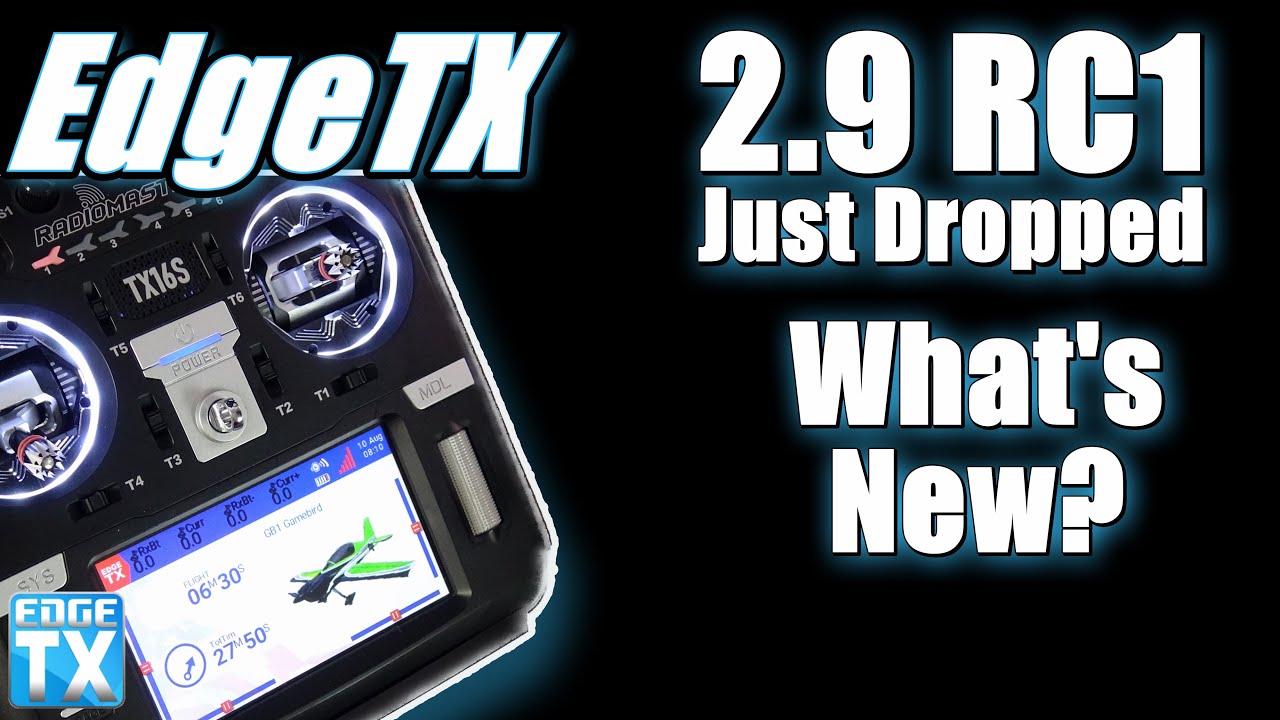 EdgeTX 2.9.0-RC1 • Big Graphics and Customization Updates