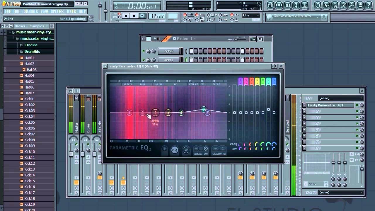 Kurs Video FL Studio 10 - Tworzenie Muzyki Hip Hop - Lekcja 1: Perkusja od market-wiedzy.pl