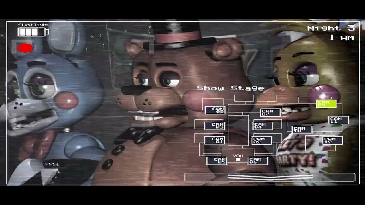 Some fnaf 2 gameplay part 2