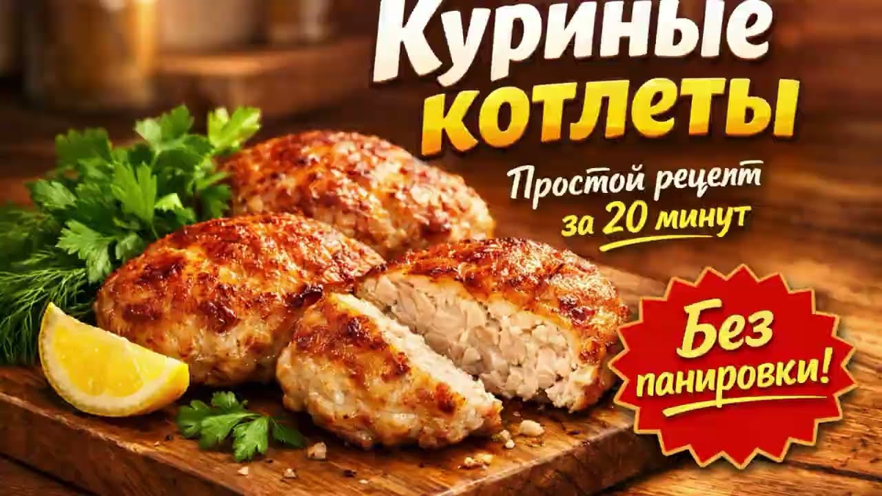 Сочные куриные котлеты без лука - простой рецепт для занятых людей