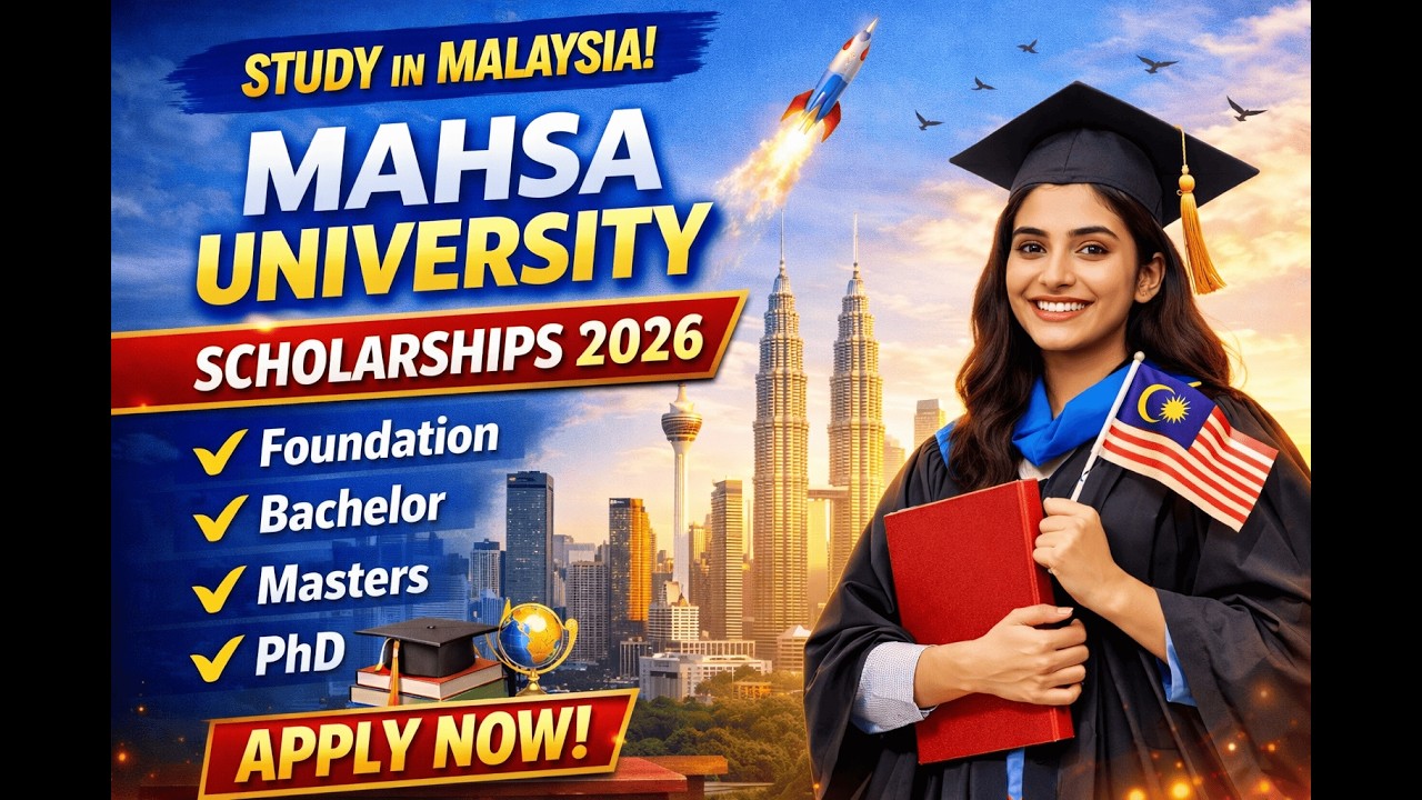 Study in Malaysia with Scholarship | MAHSA University 2026 Intake