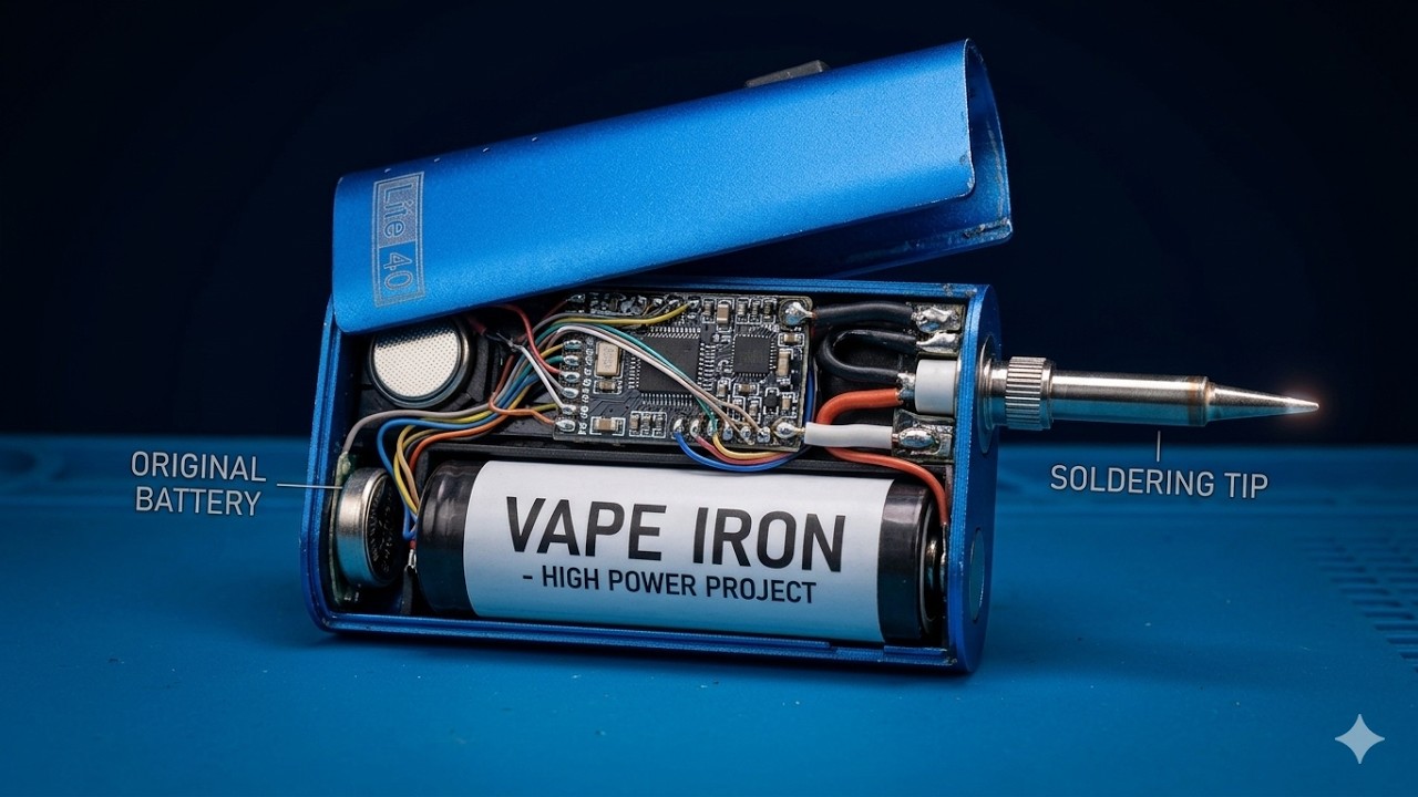 How to Turn a Broken Vape into a Portable Soldering Iron ||  Part 01