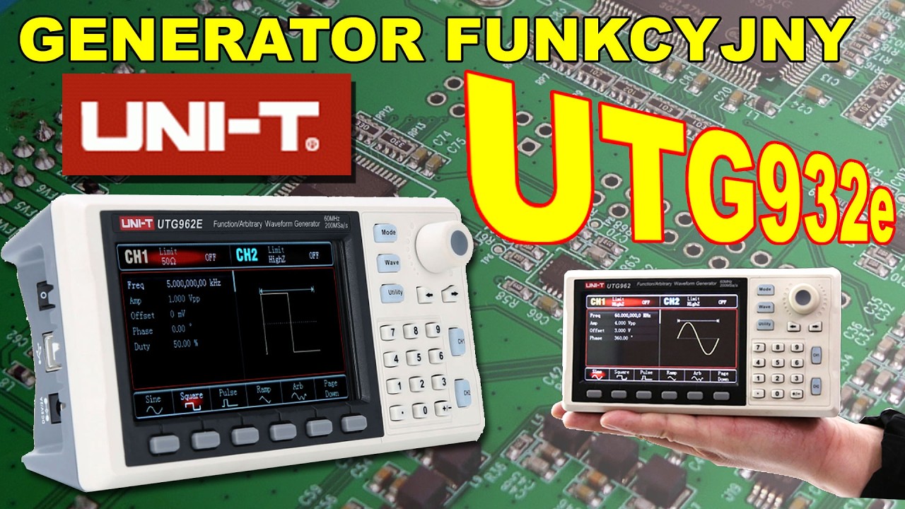Generator UTG932E  must-have w warsztacie elektronika! DDS funkcyjny