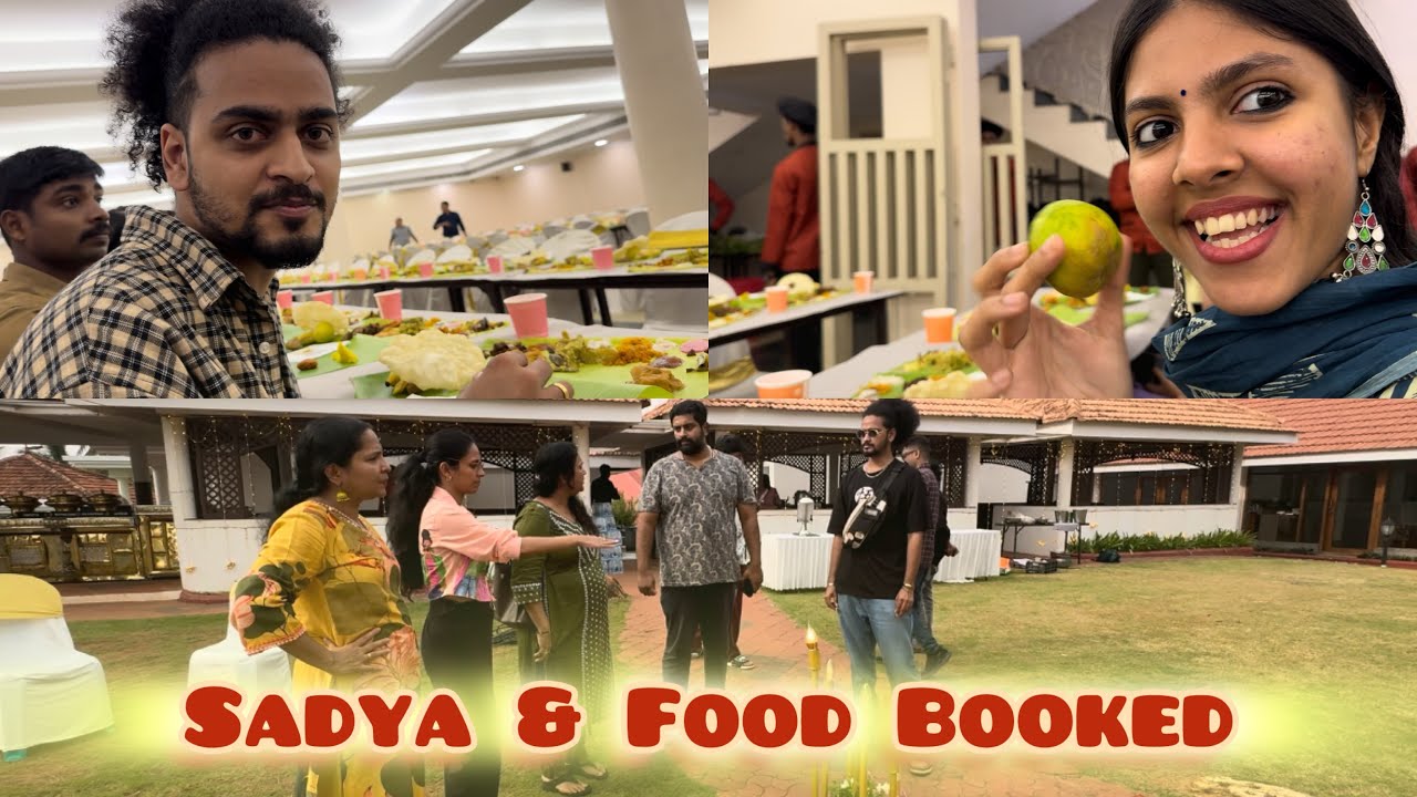 Wedding Vlog | Sadya and Food Booking | Nayana Josan | Gokul S R