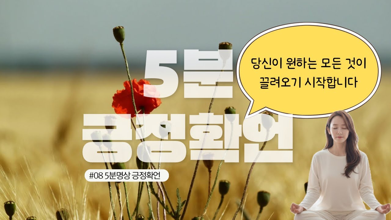 다 잘될것 같아🍀매일 5분 긍정확언 명상