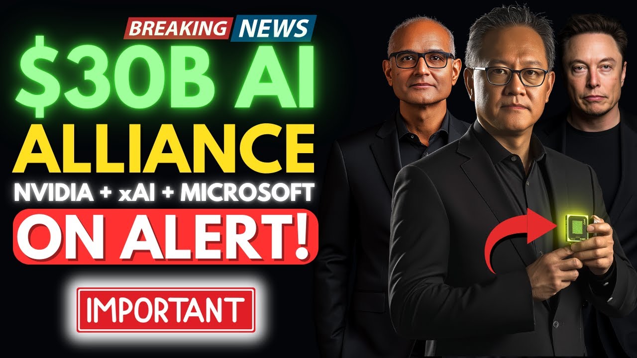 $30 BILLION AI ALLIANCE! Nvidia, xAI, Microsoft & BlackRock SHAKE UP AI WAR 🚨 BREAKING