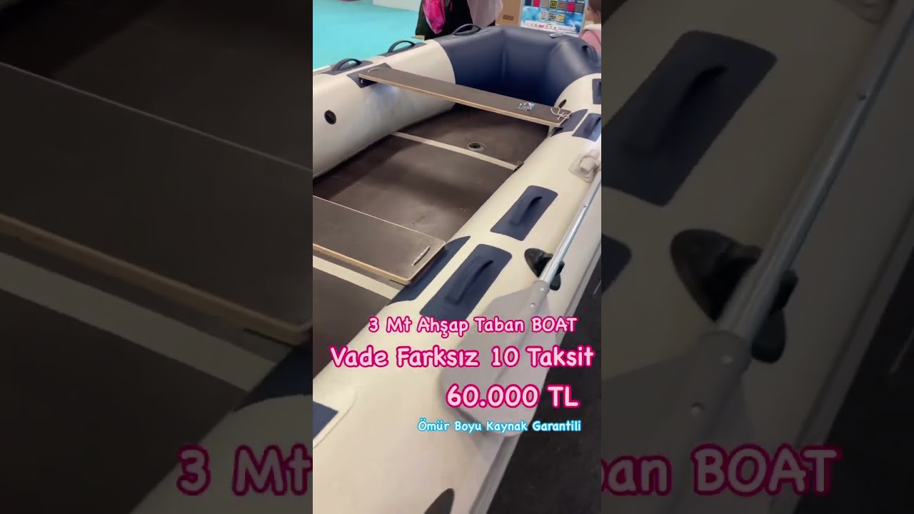 VADE FARKSIZ 10 TAKSİT  - 3 METRE AHŞAP TABAN BOT  &Ouml;M&Uuml;R BOYU GARANTİLİ BOT - KAMPANYA 60.000 TL