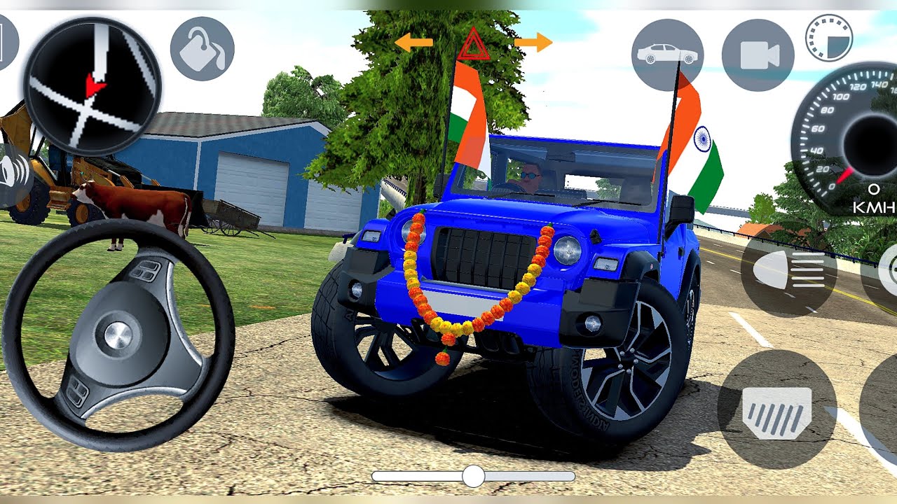 Modified Mahindra thar 😈 game : indian car (gadi wala game) thar game -android game play #2026 
