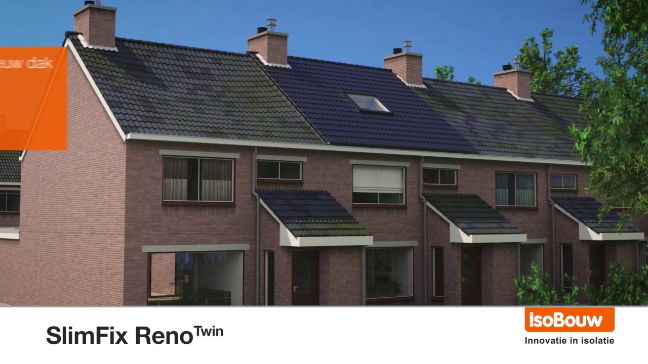 SlimFix RenoTwin dakisolatie voor na-isoleren hellende daken