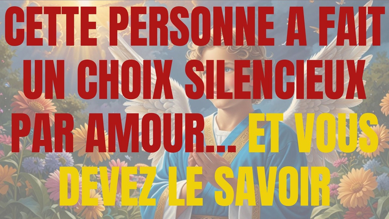 CETTE PERSONNE A FAIT UN CHOIX SILENCIEUX PAR AMOUR… ET VOUS DEVEZ LE SAVOIR