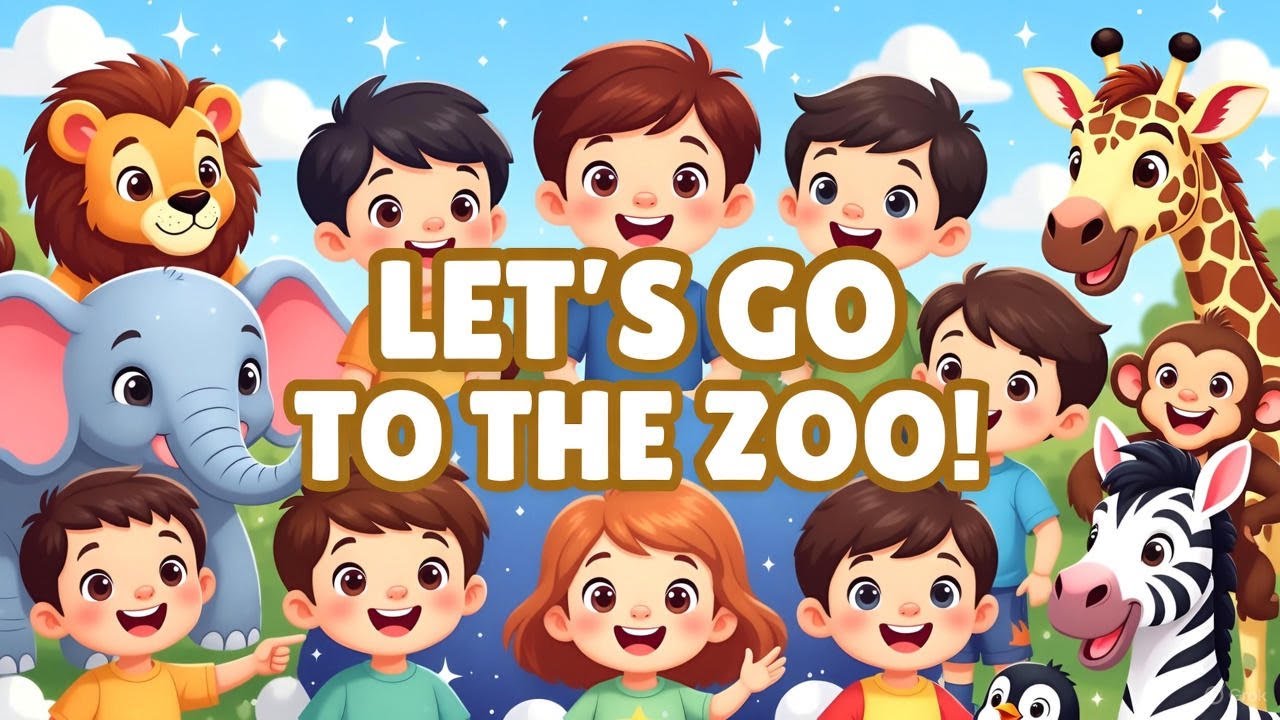 Let’s Go To The Zoo 🎵 | Animals Song for Kids | Fun Cartoon Rhymes @minimagic-d1k