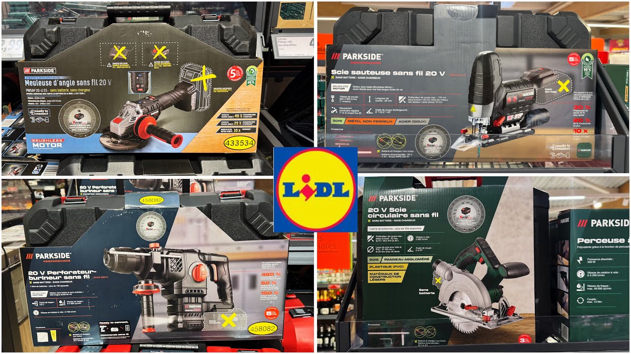 LIDL BRICOLAGE PARKSIDE - PARKSIDE PERFORMANCE - GRAND STOCK DISPONIBLE
