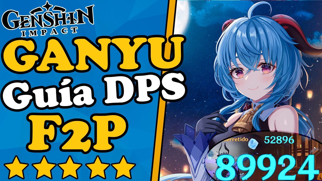 GANYU BUILD DPS en💥5 MINUTOS F2P, ARTEFACTOS, ARMAS, EQUIPOS🔥||💎Guía build Ganyu||Genshin Impact 2.4