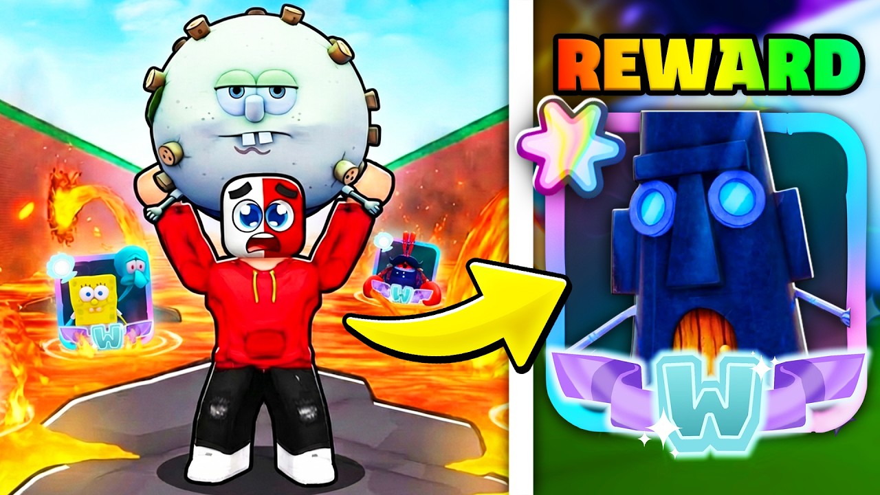 Survive LAVA For PRISMATICS In SpongeBob Tower Defense..