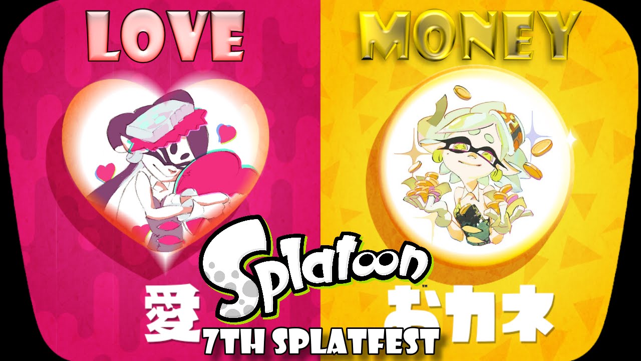 Splatoon - 7th Splatfest(Japanese): Love vs Money Battle
