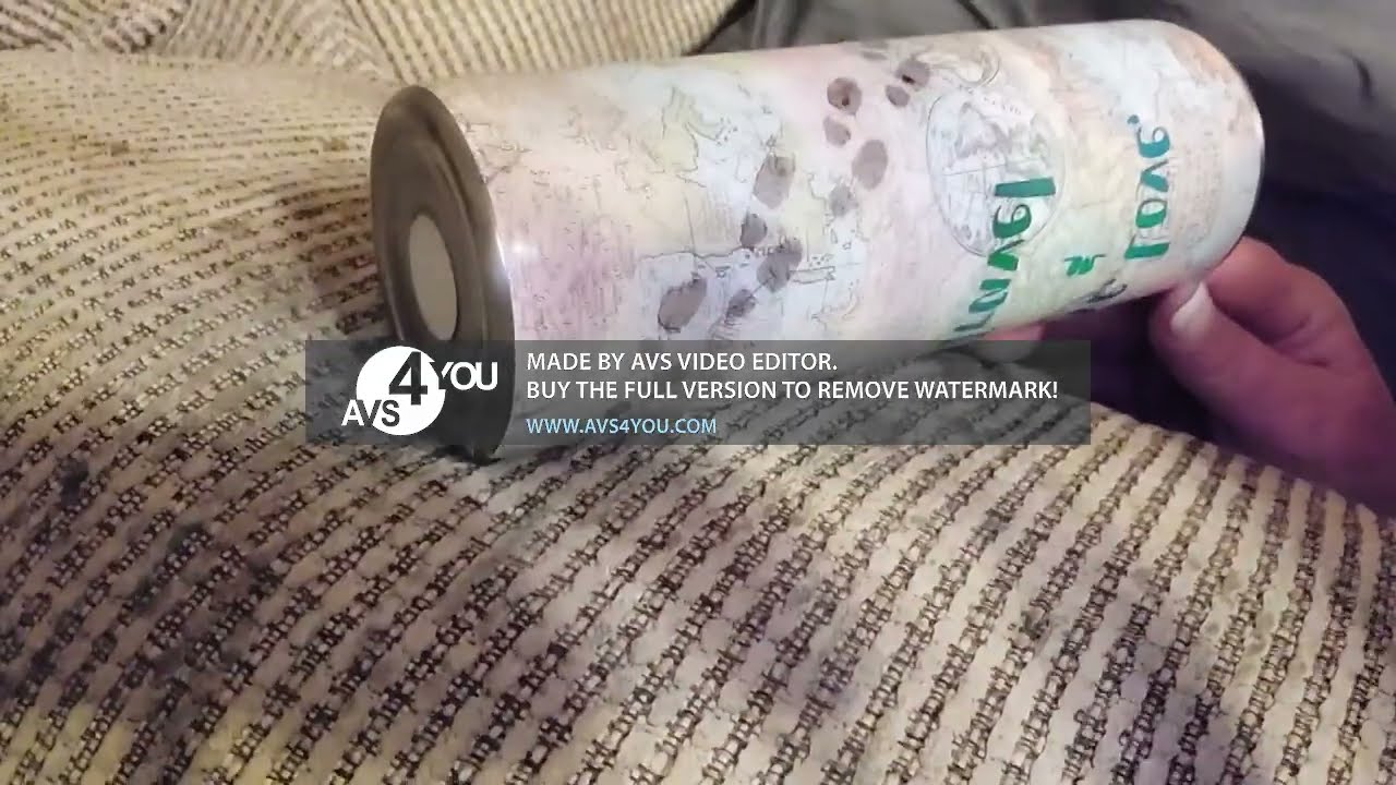 map with hidden surprise tumbler
