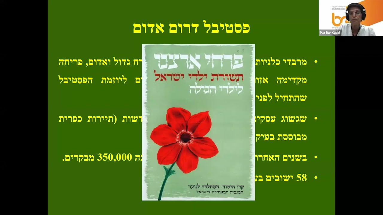 פרופ' אמריטה פועה בר, המחלקה למדעי הסביבה, גאואינפורמטיקה ותכנון עירוני - הכלניות בדרום אדום