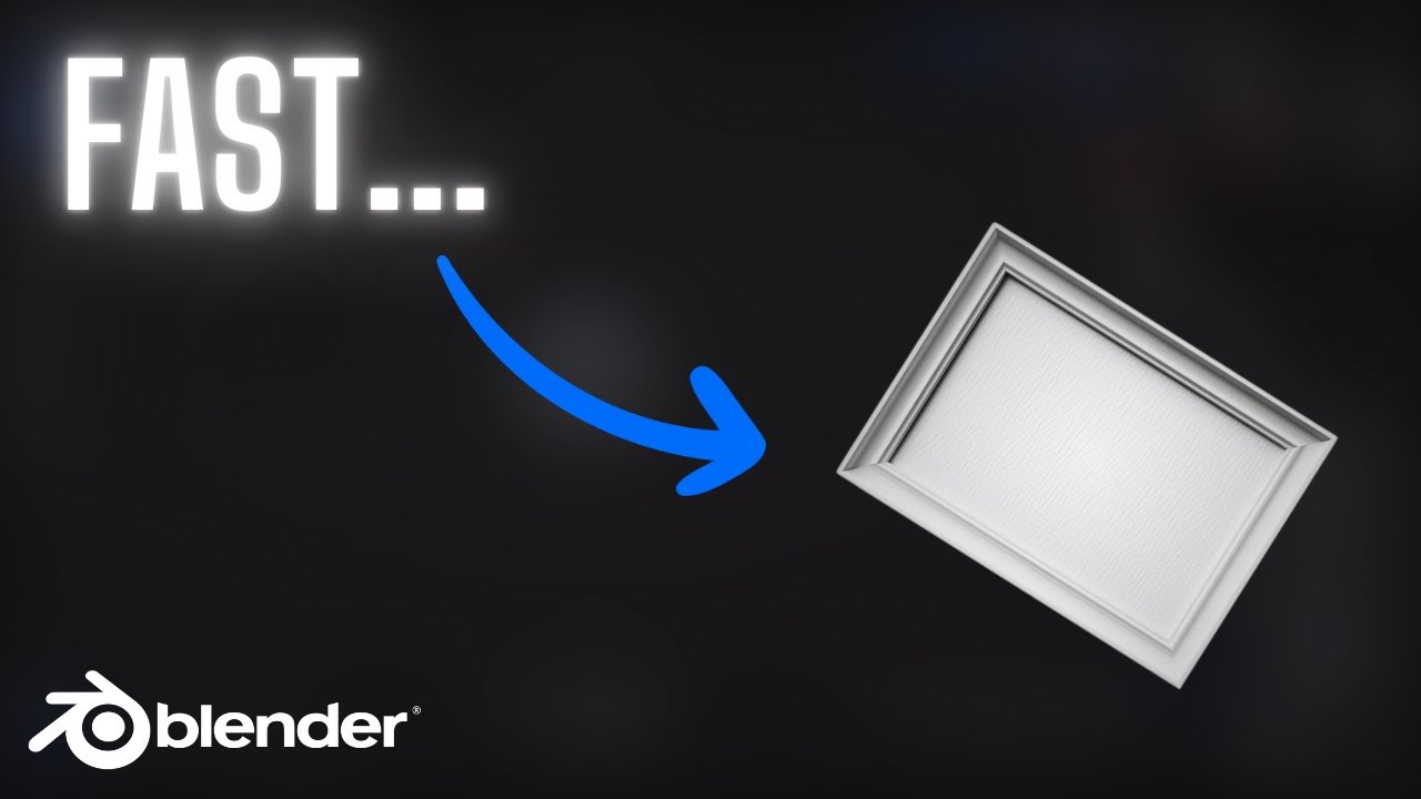 BLENDER SIMPLIFIED - How To Make a Picture Frame in Blender 4.2 (Tutorial)