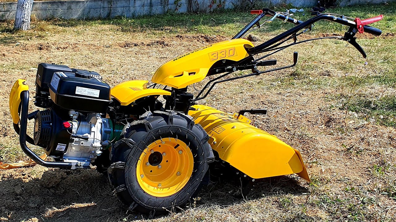 Motocultor ProGARDEN Campo U9, 9CP. Prelucrarea solului, cosit si tractare remorcă.