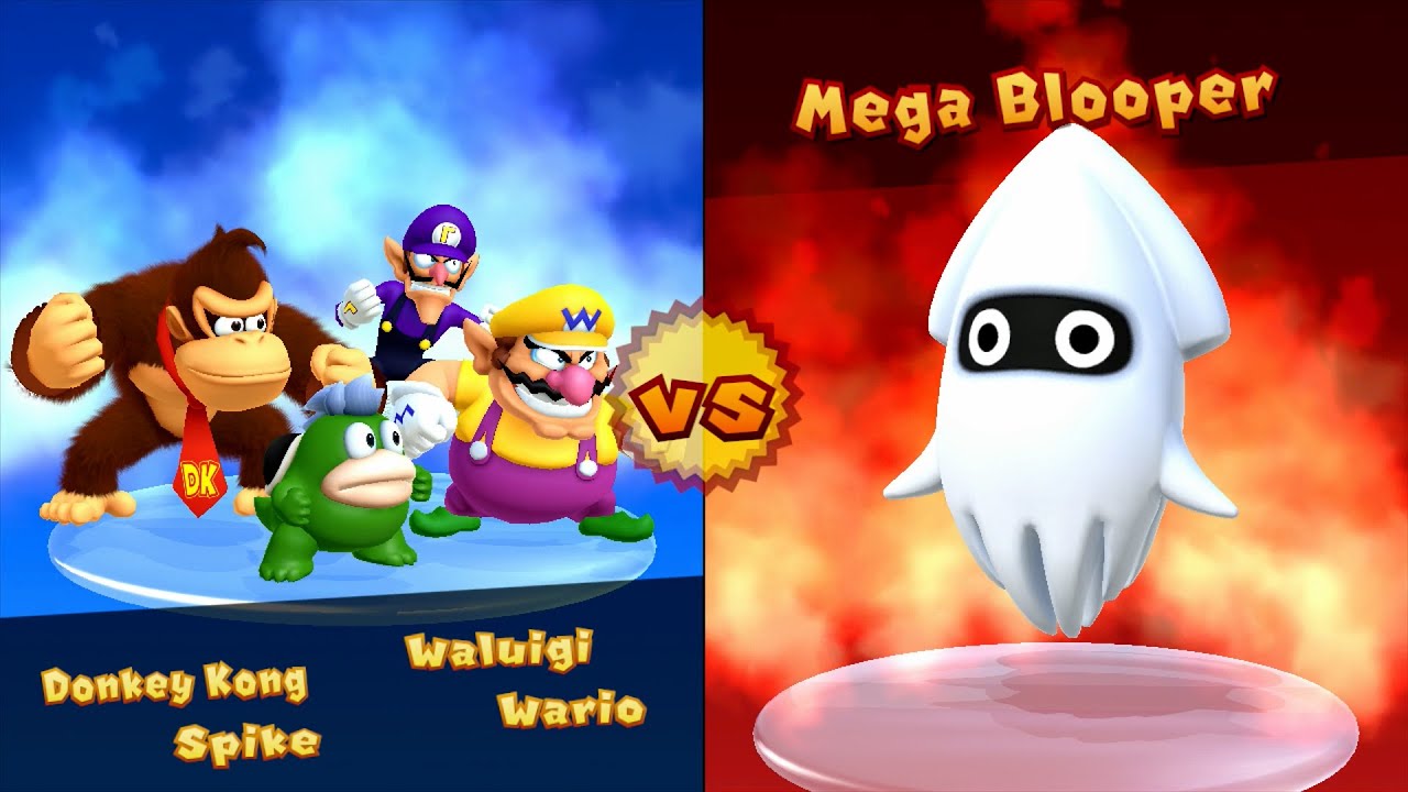 Mario Party 10 Whimsical Waters - Waluigi vs Wario vs Donkey Kong vs Spike #11