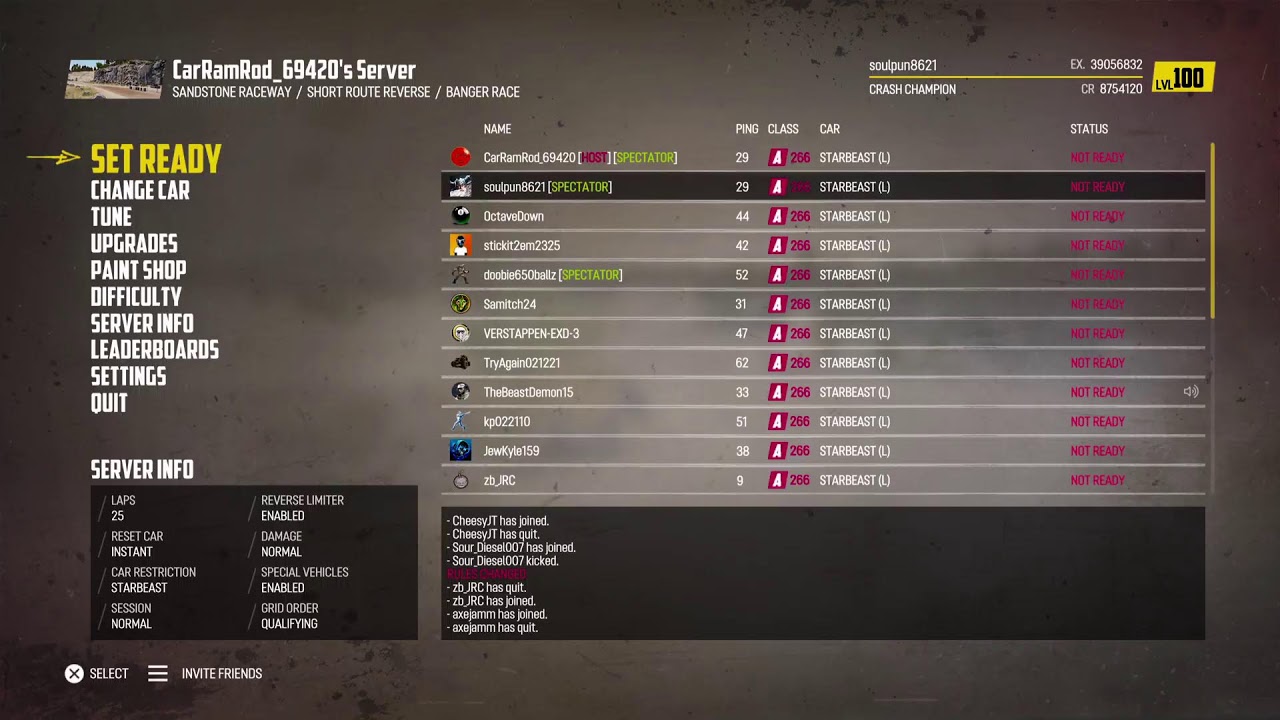 WPL Wreckfest Rookies Week 1