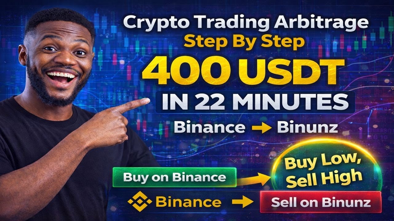 How I Made 400 USDT In 22 Minutes |  Crypto Arbitrage Buying Low On Binance, Selling High On Binunz
