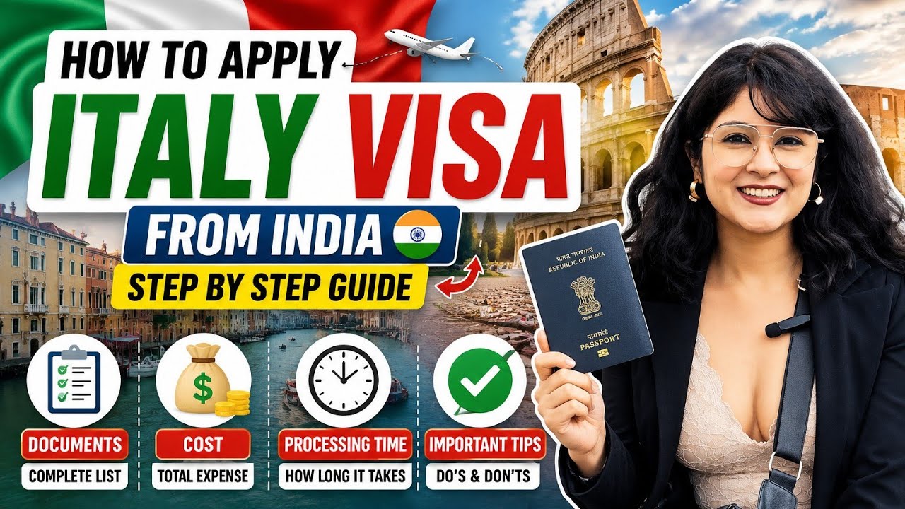 Italy Visa from India in 2026 🇮🇹 | Step-by-Step Guide | Documents, Fees & Processing Time