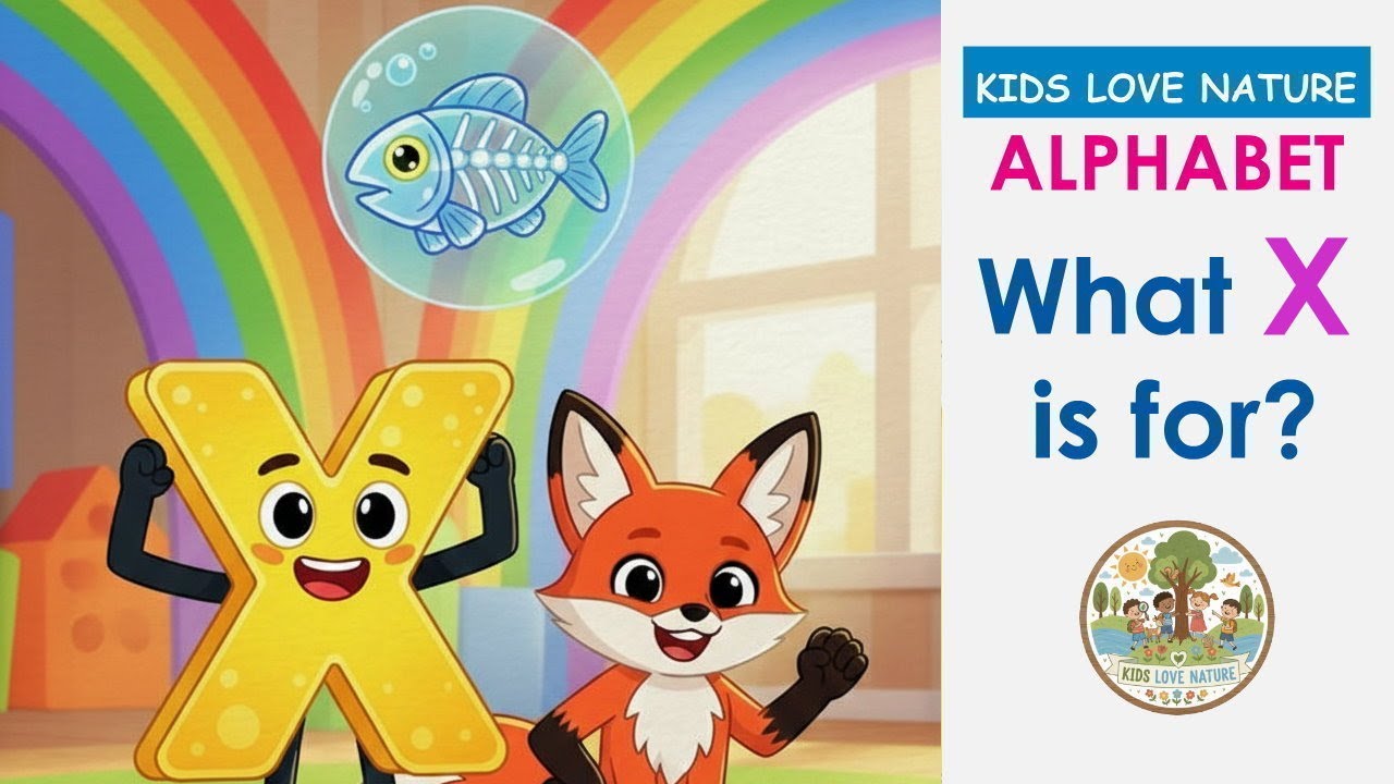 Learn the Letter X Sound! 🦊 X is for X-ray Fish & Fox | Phonics for Kids | A Fun Alphabet Adventure