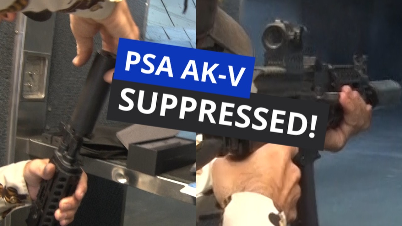 PSA AK-V with Dead Air Wolfman Suppressor