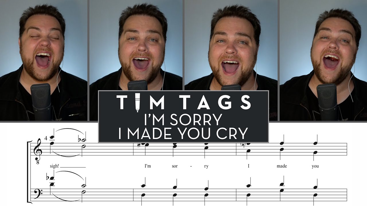 i'm sorry I made you cry...