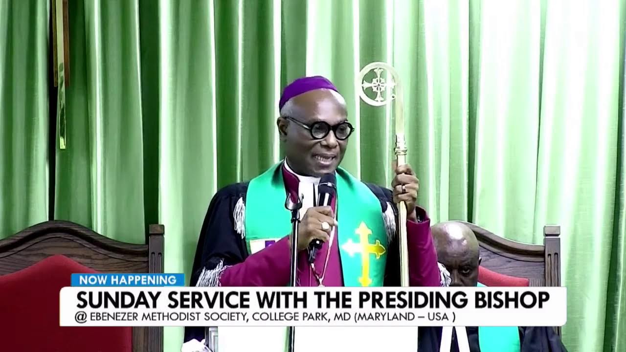 𝗦𝗨𝗡𝗗𝗔𝗬 𝗦𝗘𝗥𝗩𝗜𝗖𝗘 with the Presiding Bishop from Ebenezer Methodist Chapel (EMC), College Park, MD