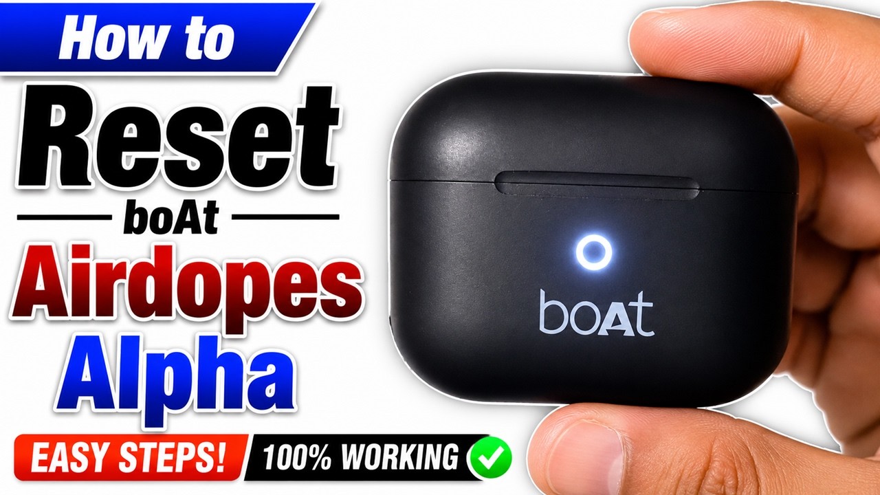 How to Reset boAt Airdopes Alpha