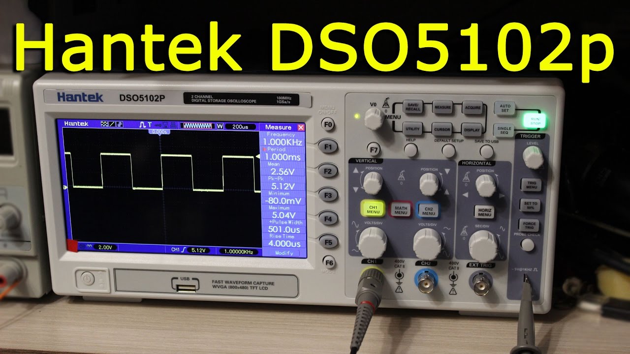 Осциллограф Hantek DSO-5102p.