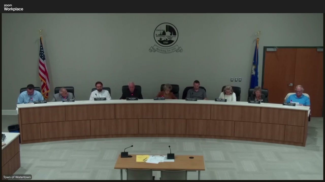 10/20/2025, Watertown, CT Special Town Council Meeting
