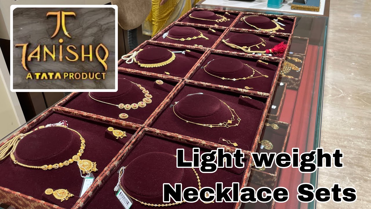 Tanishq very Light Weight Gold Necklace Designs with Price/Chain Type Necklace/Morden style/deeya