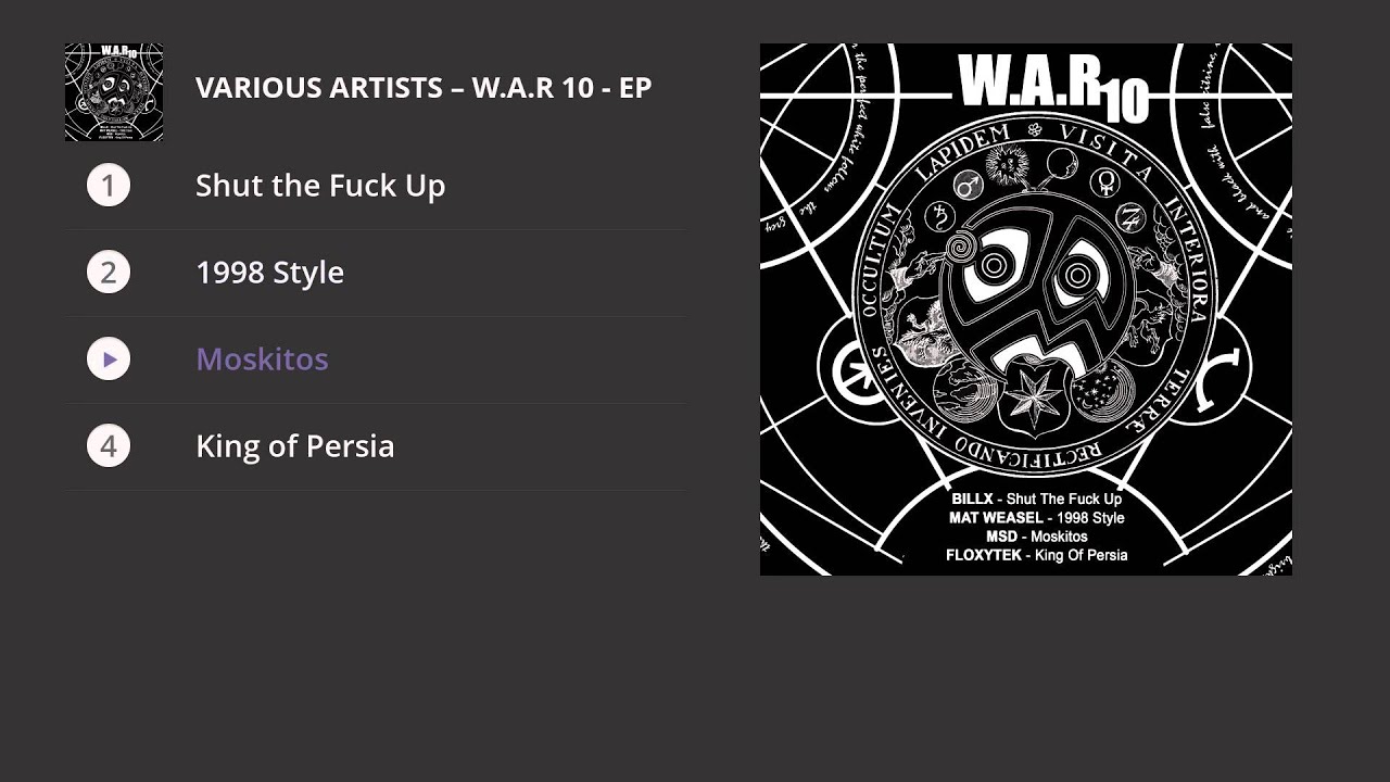 W.A.R 10 Feat MSD, BILLX, MAT WEASEL BUSTERS, FLOXYTEK