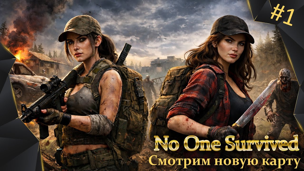 No One Survived, #1, смотрим новую карту. КООП с @MaNika-Plays