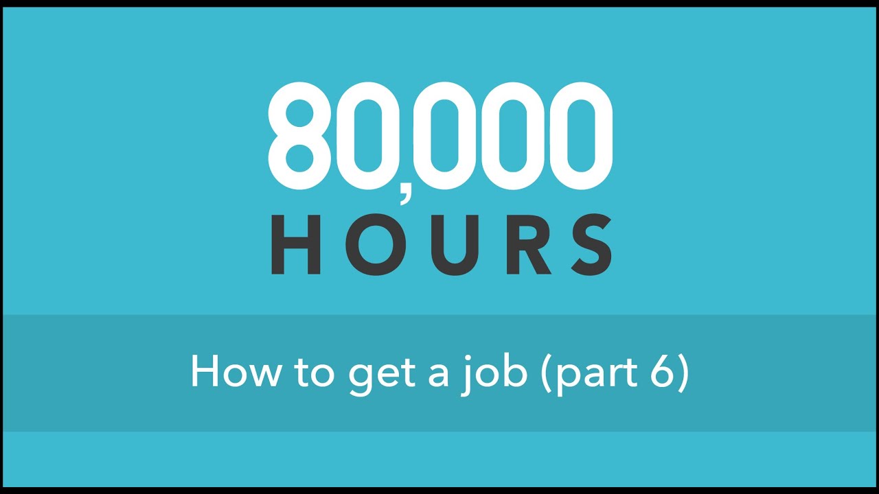 How to get a job (part 6) @ Cambridge University