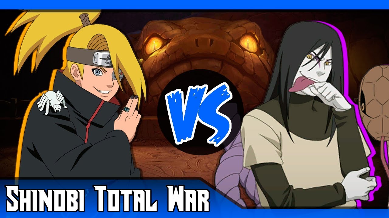 Orochimaru VS Deidara | ¿Quién ganaría? | SHINOBI TOTAL WAR