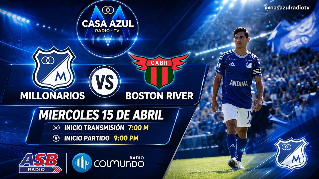 MILLONARIOS VS BOSTON RIVER - TRANSMISI&Oacute;N RADIAL 1040 AM COLMUNDO - COPA SUDAMERICANA - FECHA 2&deg;