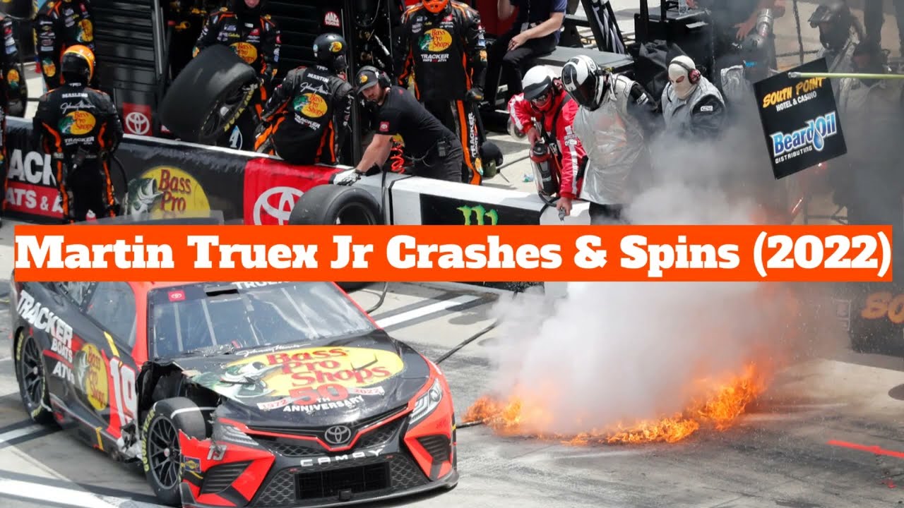 Martin Truex Jr Crashes & Spins (2022)