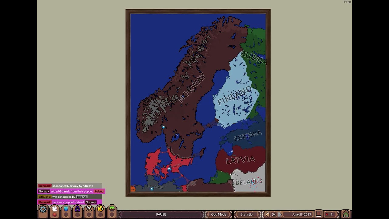 Simulating Northern Europe until 2050