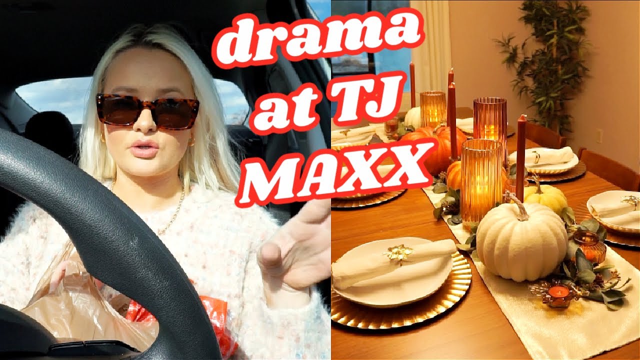 VLOG: tj maxx bathroom rant + setting my thanksgiving tablescape!